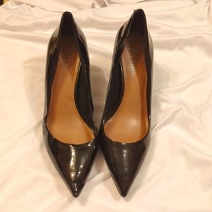 Vince Camuto patent black heels